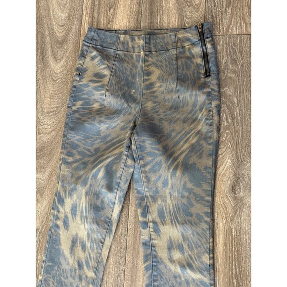 URBAN OUTFITTERS BDG ANIMAL PRINT HIGH RISE SKINNY STRETCH JEANS SZ 28 SIDE ZIP - Picture 3 of 11